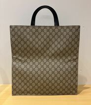 【ITAGAHUHS43W】GUCCI GGスプリーム 2WAY シェリー トートバッグ ハンドバッグ ショルダー_画像2