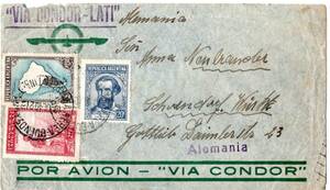  modified postal [TCE]72837 - Argentina *1940 year *. inspection . attaching . addressed to air mail . paper 