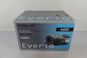 ◆未使用 JVC(ビクター) 名機 大容量60GB/超高画質3CCD フルハイビジョン デジタルビデオカメラ GZ-HD3 フルHD/強力手ぶれ補正/ムービー/SD