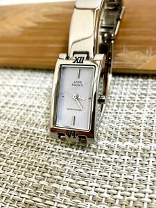 [ほぼ未使用美品/稼働品]ANNE KLEIN アンクライン ブレスレットウォッチ/753H/ラベンダー文字盤/レクタン型/腕時計