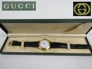 ◇GUCCI グッチ 男性用 腕時計 SAPPHIRE CRYSTAL 0030371 ジャンク品◇