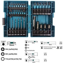 マキタ(Makita) インパクトドライバー用 ビット ソケット ドリルビット 33本 セット 六角軸6.35? ケース付 E-06622_画像3