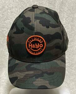 美品(ほぼ未使用)キャップ(1)【H&YO FITNESS H&YOフィットネス】カモフラカラースナップバックキャップ帽子CAP/フリーサイズ/ユニセックス