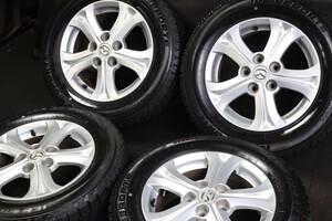 ★バリ山 195/65R15 マツダ純正アルミ ブリヂストン スタッドレス アクセラスポーツセダンアテンザセダンスポーツカペラプレマシー等