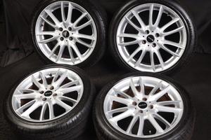 ★バリ山 205/45R17 DELINTE THUNDER D7 2022年製 MAKアルミ付4本セット アクアヴィッツMINI