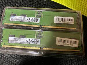 DDR-5 8GB SAMSUNG デスクトップ メモリ 中古 ほぼ新品 16GB 2枚組 dimm 美品 pc5-4800b
