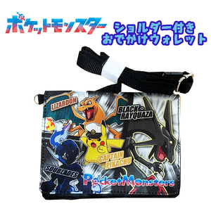  Pocket Monster Pokemon плечо имеется .... бумажник небольшая сумочка черный 03