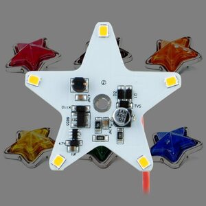 星マーカーランプ（板橋製 S-101）用　LEDユニット　電球色　ホタル点滅タイプ　（534777）