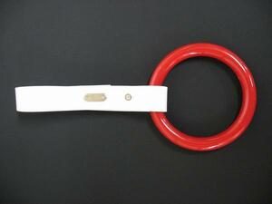 ファッションリング　レッド（赤）　丸型　つり輪　吊り輪　吊り革