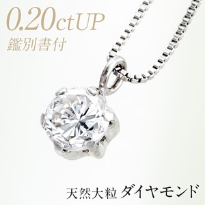 ダイヤモンド ネックレス 0.2ct プラチナ ダイヤモンドネックレス プラチナ pt850 大粒天然ダイヤ　a-41