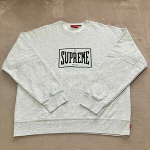 Supreme シュプリーム N.Y.C. スウェットトレーナー グレー 灰色 サイズＬ　made in CANADA 正規品 超美品 