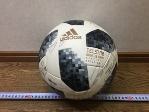 sy312k подробности неизвестен подписан футбольный мяч adidas TELSTAR 18 J Lee g официальный лампочка SIZE5 Adidas Telstar AF5300J B90010 б/у 