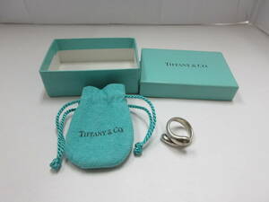 ☆TIFFANY ティファニー リング ウェーブ エルサ・ペレッティ 指輪 10号 925 シルバー TIFFANY＆Co. 箱・袋 USED☆