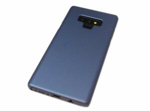 送料無料 Galaxy Note9 SC-01L SCV40 ギャラクシー SAMSUNG サムスン docomo ドコモ AU ジャケット 無地 PC ハード ケース カバー ネイビー