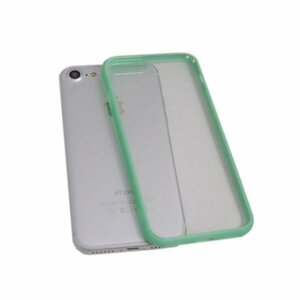 iPhone SE(第3世代/第2世代)/8/7 クリアタイプ 無地 ハードタイプ アイフォン SE3 アイホン SE2 ケース カバー ライムグリーン 薄緑色