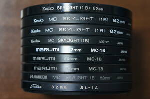 [82mm] Kenko marumi HAKUBA等 (MC) SKYLIGHT 1A 1B 保護フィルター 880円/枚