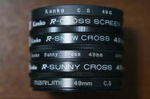 [49mm] Kenko marumi CROSS SCREEN SNOW SUNNY CROSS クロスフィルター 380円/枚_画像1