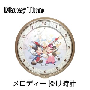 Disney Time ディズニータイム　掛時計 FW719G ミッキー ミニー メロディー クロック掛時計
