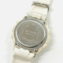 T648-T8-1001 ◎ CASIO カシオ BABY-G ベイビーG G-MS ジーミズ MSG-W100 タフソーラー 自動受信 アナデジ 約28mm レディース 腕時計 ④_画像9