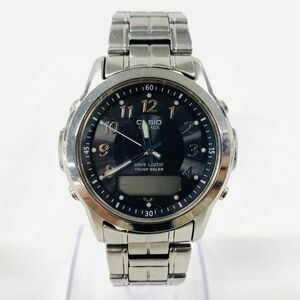 T615-T6-1774 ◎ CASIO カシオ LINEAGE リニエージ タフソーラー 電波時計 LCW-100 3針 約36mm メンズ 腕時計 ブラック文字盤 装飾小物 ④