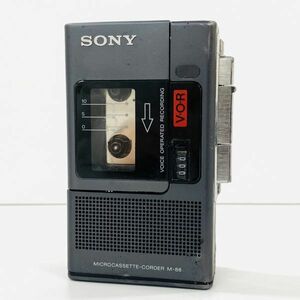 V679-C7-255 ◎ SONY ソニー M-88 MICRO CASSETTE CORDER マイクロカセットコーダー カセット レコーダー グレー オーディオ機器 ④