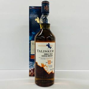 W605-Z6-371 【未開栓】 TALISKER タリスカー シングルモルト スコッチ ウイスキー 10年 箱付き 45%以上46%未満 700ml スコットランド 酒④