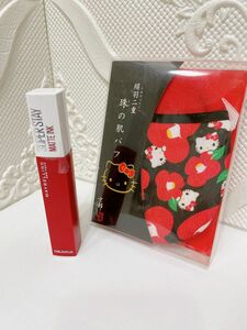 未使用 メイベリン Maybelline マットインク20 絹羽二重珠の肌パフ キティちゃん 格安出品