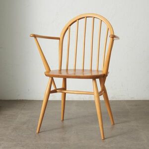 IZ76447N★ercol フープバック アームチェア アーコール 英国 ヴィンテージ 椅子 エルム ウィンザーチェア ダイニングチェア ビンテージ