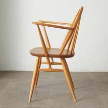 IZ73605F★ercol フープバック アームチェア アーコール 英国 ヴィンテージ 椅子 エルム ウィンザーチェア ダイニングチェア ビンテージ_画像3