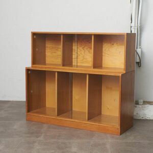 IZ76576F* Britain Vintage Unix start  King book case Phoenix Gallery 2 step bookcase glass cabinet display shelf bookshelf display 