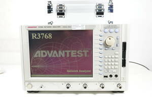 ADVANTEST アドバンテスト R3768 NETWORK ANALYZER 300kHz-8GHz 4port R17052A Automatic Calibration Kit 通電確認済み （054001）