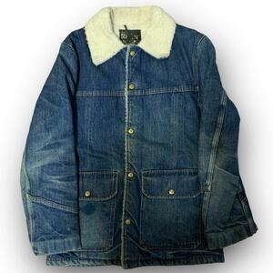 230924BRB125● 1970'S Ringer Denim Jacket ビンテージ vintage デニムジャケット ボアジャケット インディゴ ワークジャケット ブルー