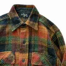 231206LCC3● 1970'S Wool Jacket ネルシャツ ウール ウールジャケット アウター ビンテージ vintage バッファローチェック　長袖シャツ_画像4