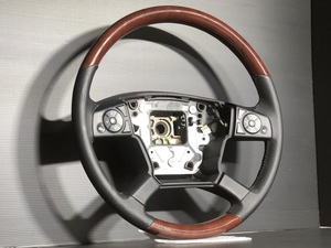 *.. arrival * Mitsubishi . mulberry 17 Super Great wood combination steering wheel steering gear wood grain inspection ) MMC Fuso FUSOU Actros Benz 4