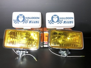  uniform carriage * white blue with cover *2 piece set small thread factory 161 type halogen driving lamp yellow yellow color rectangle inspection )Marshall Cibie CIBIE convex 