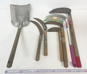  in stock sickle spade total 8 point set # gardening / farm work /