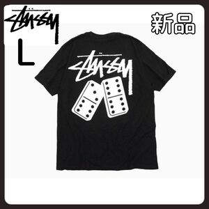 ステューシー Tシャツ 半袖 STUSSY メンズ DominoesブラックL