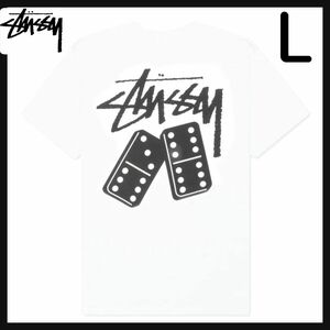 ステューシー Tシャツ 半袖 STUSSY メンズ DominoesドミノホワイトL