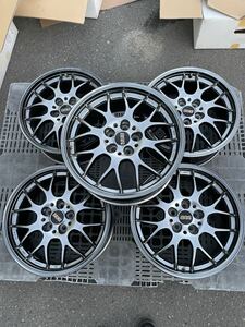 BBS RG714H アルミホイール 5本 17インチ 7.5J +48 5H 5穴 PCD100