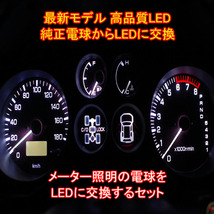 ハイラックスサーフ 185 後期 メーターパネル用LEDセット 純正 電球 交換 適合 LED化_画像2