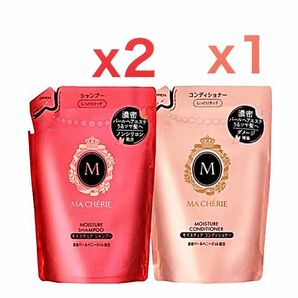 【シャンプーx2、リンスx1】資生堂 マシェリ モイスチュア EX つめかえ用 380ml｜MA CHERIE MOISTURE