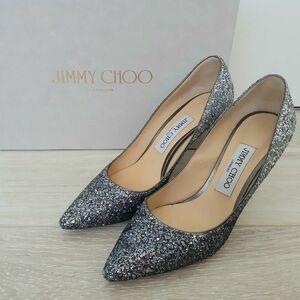 美品＊JIMMY CHOO ラメパンプス グラデーション