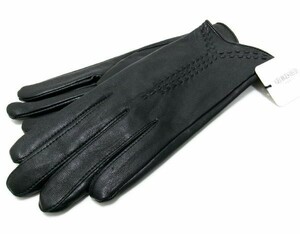  new goods *GERGES RECH* Georges Rech * leather glove * gloves *20m* sheep leather * black black 