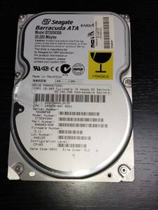 Seagate Barracuda ATA ST320430A 3.5インチ パラレルATA(IDE) 20GB HDD