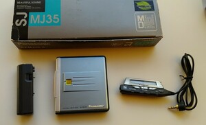 Panasonic MDプレイヤー SJ-MJ35 と使用済MDディスク12枚