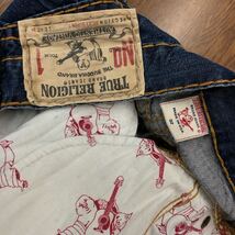 【EL243】USA製 TRUE RELIGION W32 色落ち加工 ジーンズ ジーパン デニムパンツ メンズブランド古着 トゥルーレリジョン 送料無料_画像6