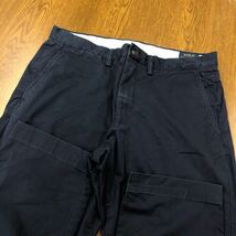 【EL343】POLO RALPH LAUREN W34 L32 チノパンツ ワークパンツ ネイビー ストレッチ生地 メンズブランド古着 ポロ ラルフローレン 送料無料_画像8