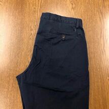 【EL343】POLO RALPH LAUREN W34 L32 チノパンツ ワークパンツ ネイビー ストレッチ生地 メンズブランド古着 ポロ ラルフローレン 送料無料_画像1