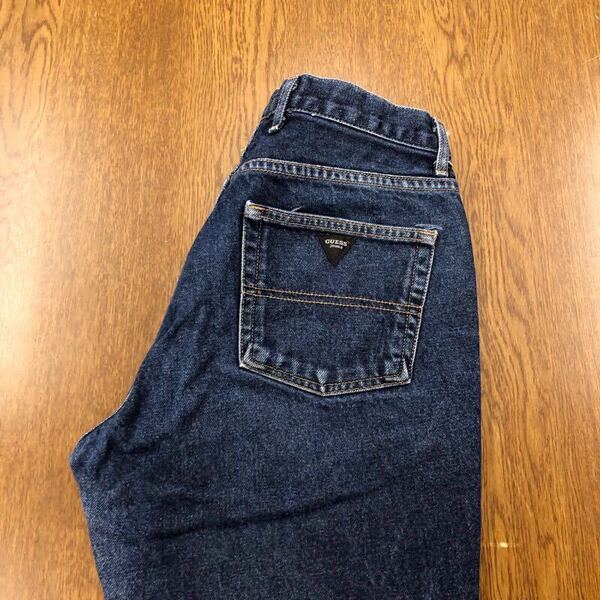 【EL390】USA製 GUESS JEANS W32 ブーツカット ジーンズ ジーパン デニムパンツ ポケット浅め ブランド古着 ゲスジーンズ 送料無料