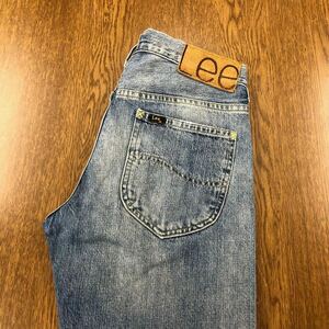 【EL404】Lee W29 L32 色落ち加工 ジーンズ ジーパン デニムパンツ 股上浅め ブランド古着 リー 送料無料